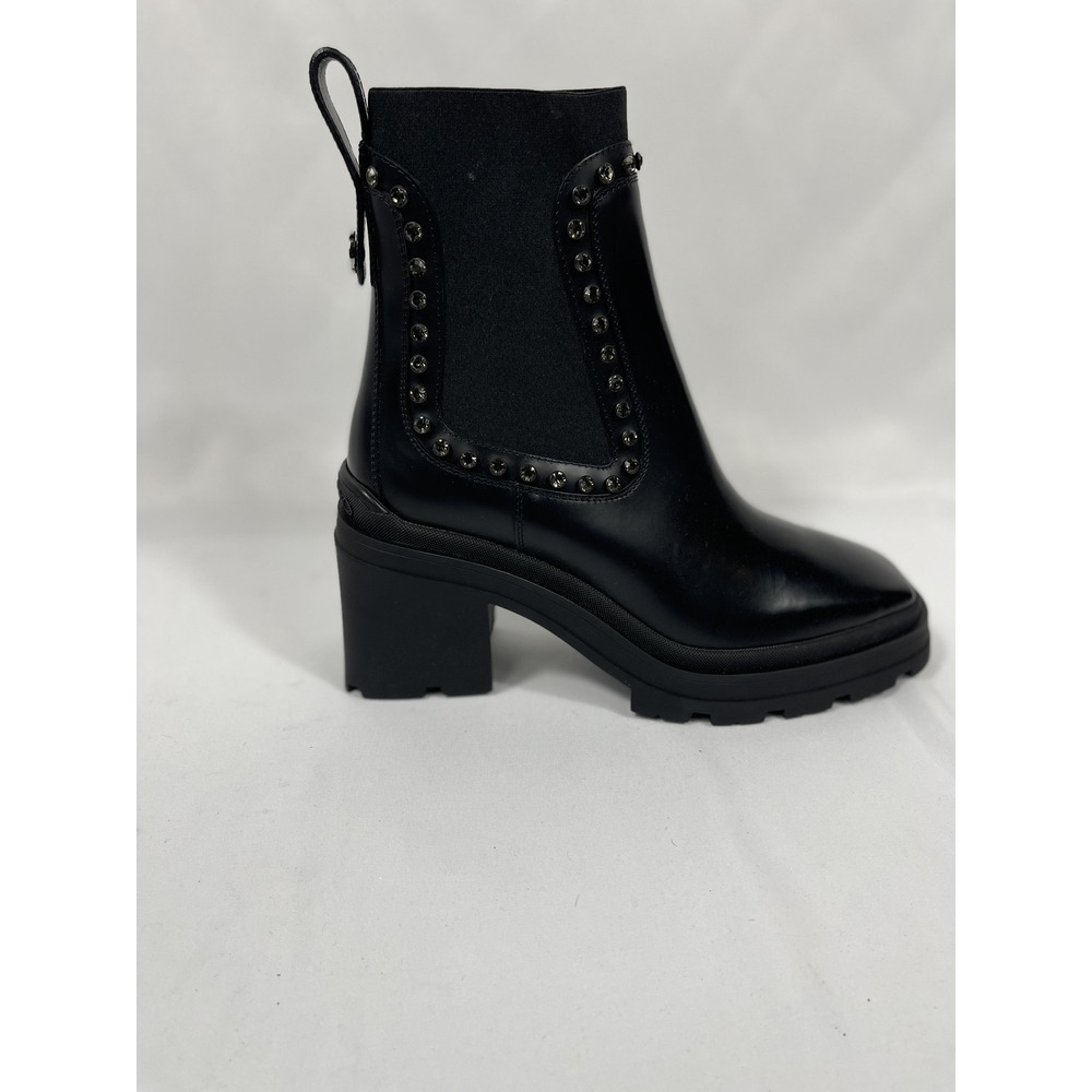$1350 Jimmy Choo Veronique 80 Boots Size 40 Embellished Block Heel Ankle Boots - Picture 4 of 9